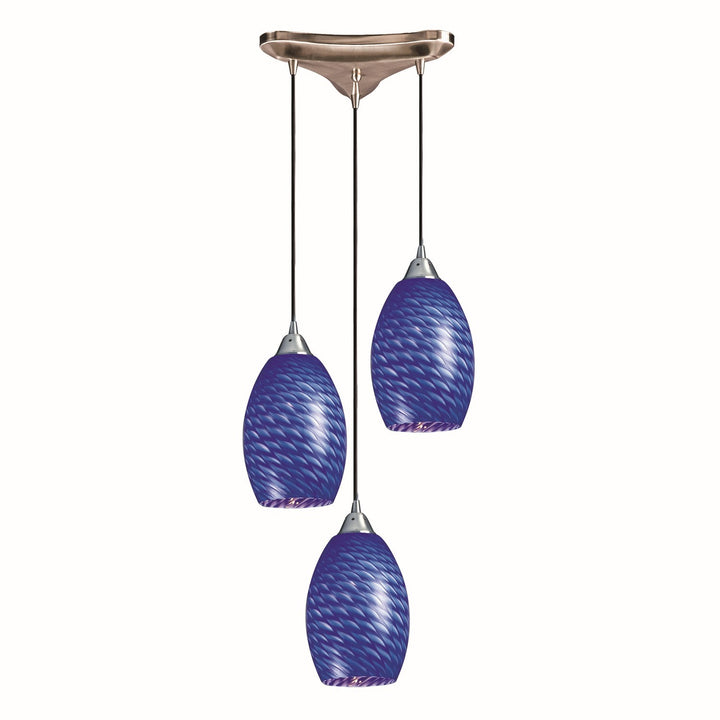 Elk Mulinello 517-3S Pendant Light - Satin Nickel