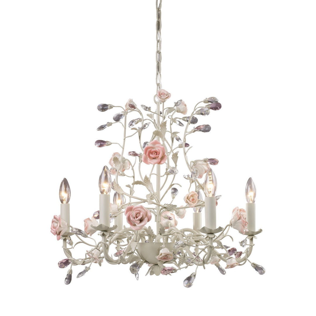 Elk Heritage 8092/6 Chandelier Light - Cream