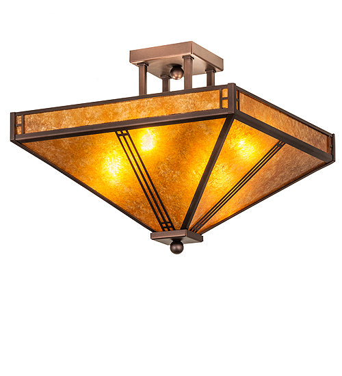 Meyda Tiffany Prairie Loft 243280 Ceiling Light - Mahogany Bronze