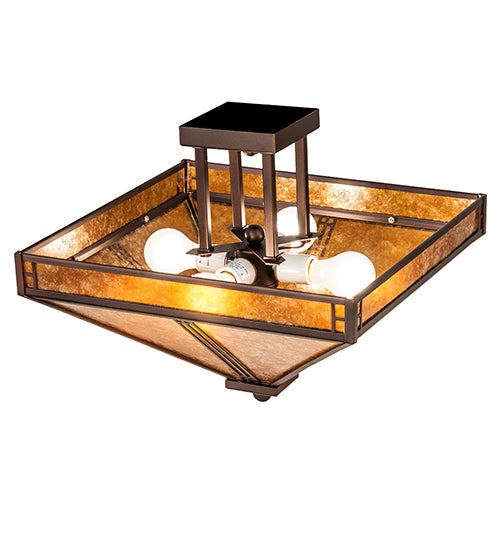 Meyda Tiffany Prairie Loft 243280 Ceiling Light - Mahogany Bronze