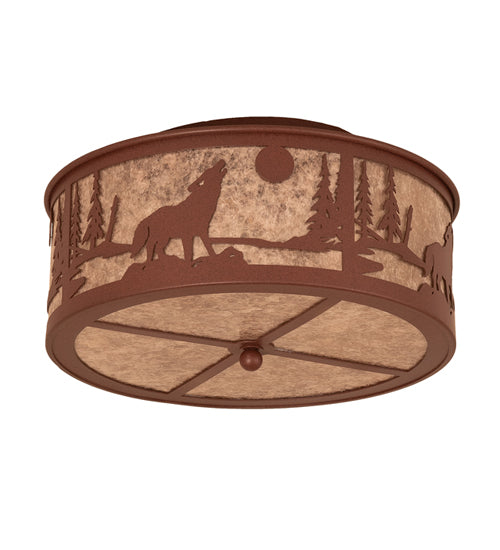 Meyda Tiffany Wolf On The Loose 243533 Ceiling Light - Rust