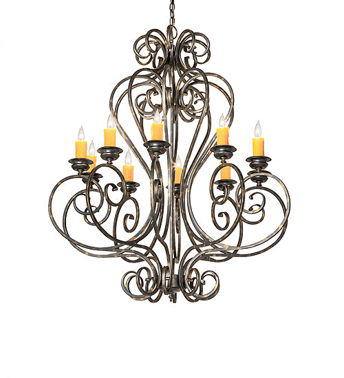 Meyda Tiffany Fernando 243808 Chandelier Light - French Bronzed