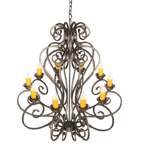 Meyda Tiffany Fernando 243808 Chandelier Light - French Bronzed