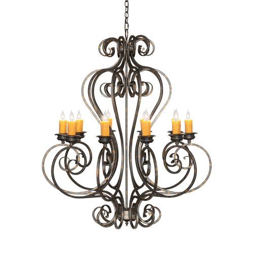 Meyda Tiffany Fernando 243808 Chandelier Light - French Bronzed