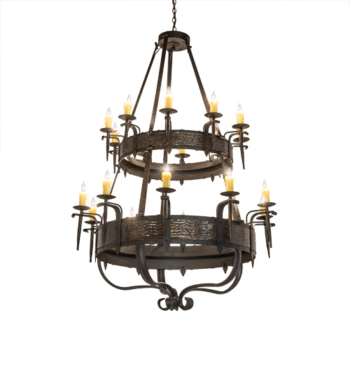 Meyda Tiffany Costello 243889 Chandelier Light - Oil Rubbed Bronze
