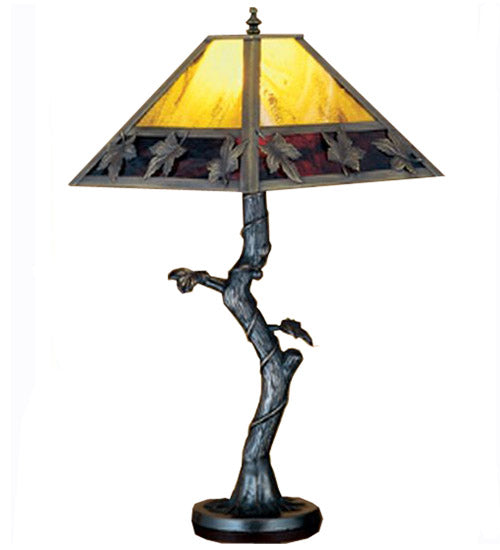 Meyda Tiffany Lighting 24408 Mission One Light Table Lamp Lamp Bronze / Dark