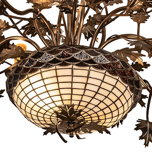 Meyda Tiffany Greenbriar Oak 244304 Chandelier Light - Antique Copper