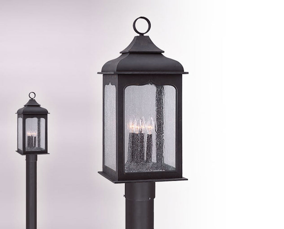 Troy Lighting P2016CI  Henry Street Outdoor Colonial Iron