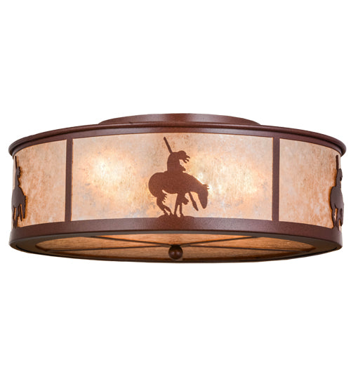 Meyda Tiffany Trails End 24461 Ceiling Light - Rust