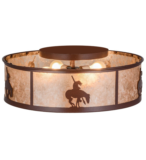Meyda Tiffany Trails End 24461 Ceiling Light - Rust