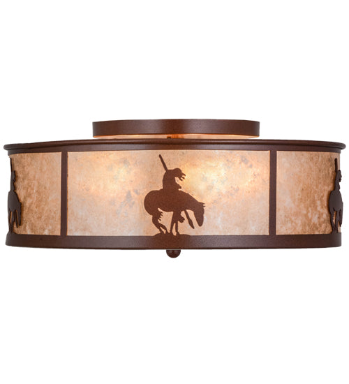 Meyda Tiffany Trails End 24461 Ceiling Light - Rust