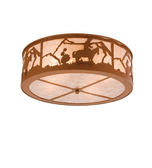 Meyda Tiffany Cowboy 24463 Ceiling Light - Rust