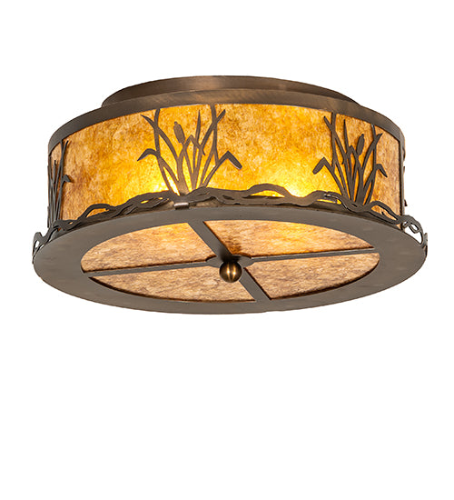 Meyda Tiffany Reeds & Cattails 24466 Ceiling Light - Antique Copper