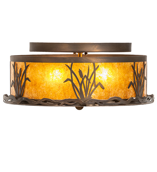 Meyda Tiffany Reeds & Cattails 24466 Ceiling Light - Antique Copper