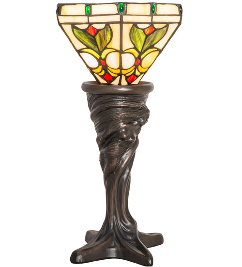 Meyda Tiffany Lighting 244887 Middleton One Light Mini Lamp Lamp Bronze / Dark