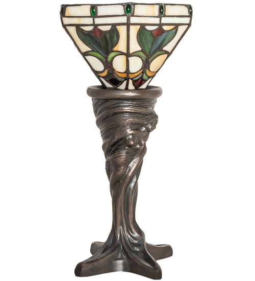 Meyda Tiffany Lighting 244887 Middleton One Light Mini Lamp Lamp Bronze / Dark