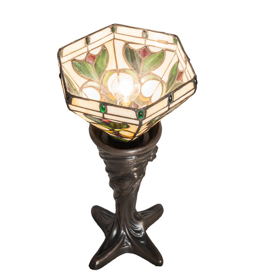 Meyda Tiffany Lighting 244887 Middleton One Light Mini Lamp Lamp Bronze / Dark