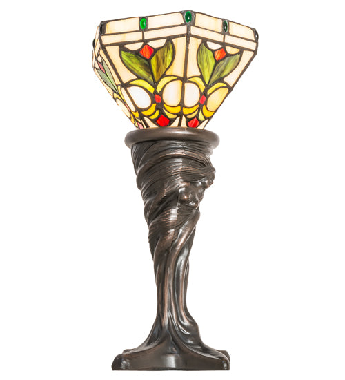 Meyda Tiffany Lighting 244887 Middleton One Light Mini Lamp Lamp Bronze / Dark