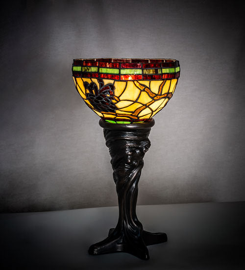 Meyda Tiffany Lighting 244888 Pinecone One Light Mini Lamp Lamp Bronze / Dark