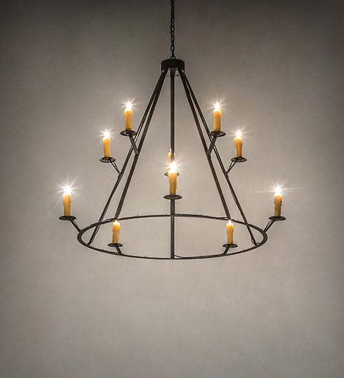 Meyda Tiffany Anthracite 245091 Chandelier Light - Oil Rubbed Bronze