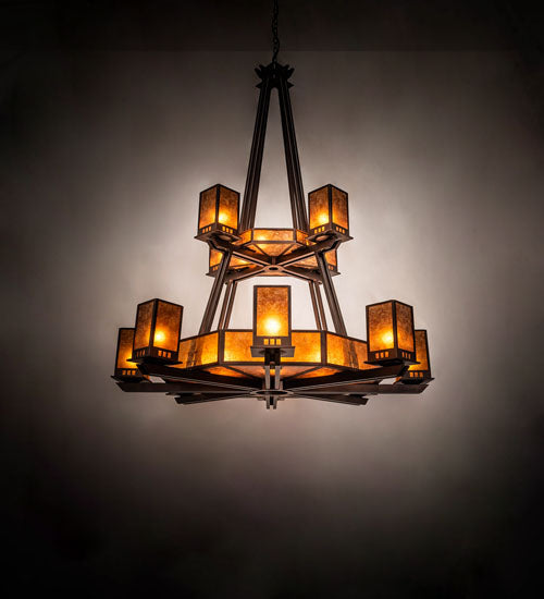 Meyda Tiffany Avondale 245173 Chandelier Light - Mahogany Bronze