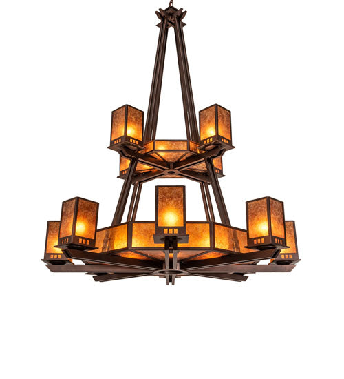 Meyda Tiffany Avondale 245173 Chandelier Light - Mahogany Bronze