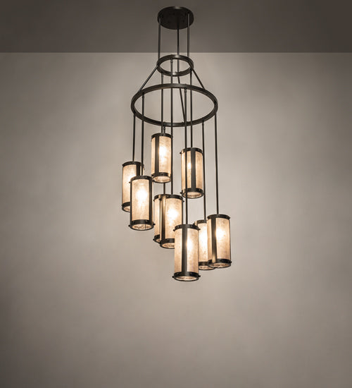 Meyda Tiffany Cartier 245270 Chandelier Light - Oil Rubbed Bronze