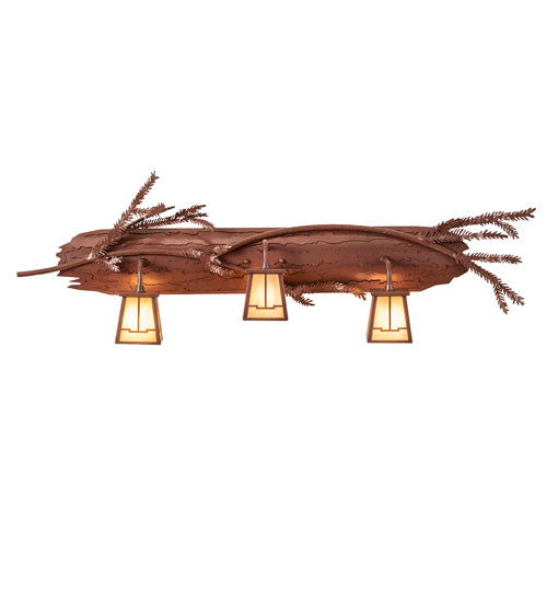 Meyda Tiffany Pine Branch 245403 Bath Vanity Light 38 in. wide - Rust