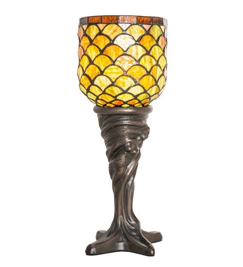 Meyda Tiffany Lighting 245422 Acorn One Light Mini Lamp Lamp Bronze / Dark
