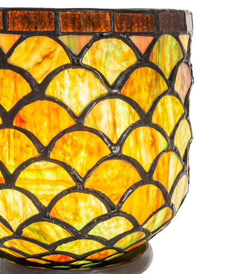 Meyda Tiffany Lighting 245422 Acorn One Light Mini Lamp Lamp Bronze / Dark