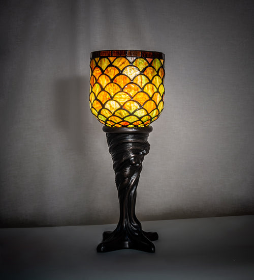 Meyda Tiffany Lighting 245422 Acorn One Light Mini Lamp Lamp Bronze / Dark