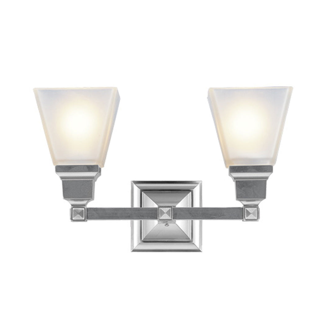 Livex Mission 1032-91 Bath Vanity Light 15 in. wide - Brushed Nickel