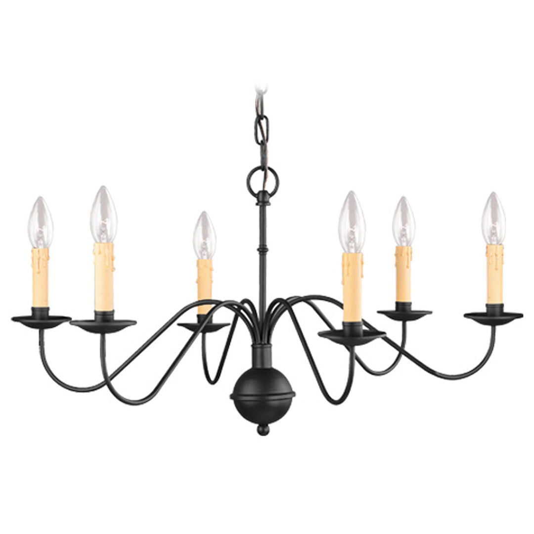 Livex Heritage 4450-04 Chandelier Light - Black