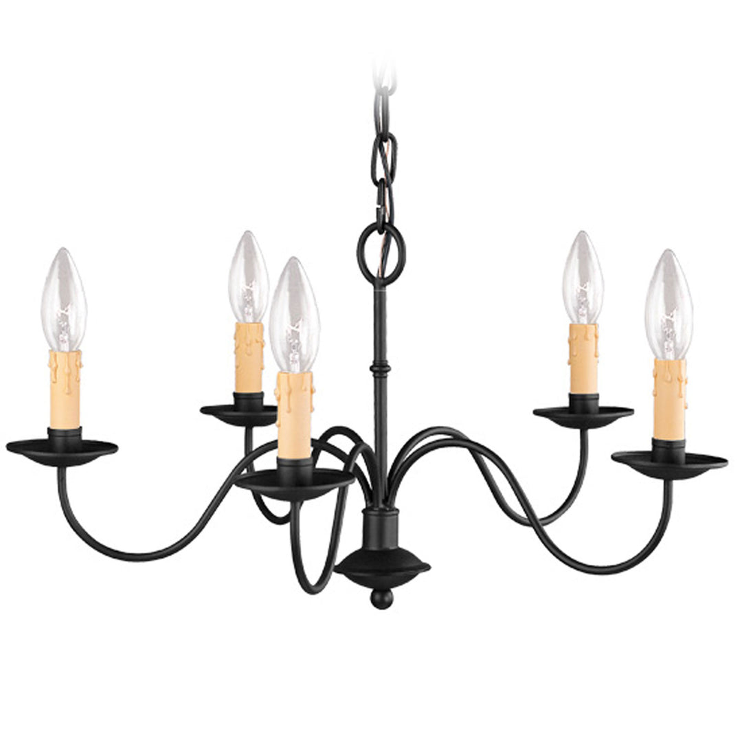 Livex Heritage 4465-04 Chandelier Light - Black