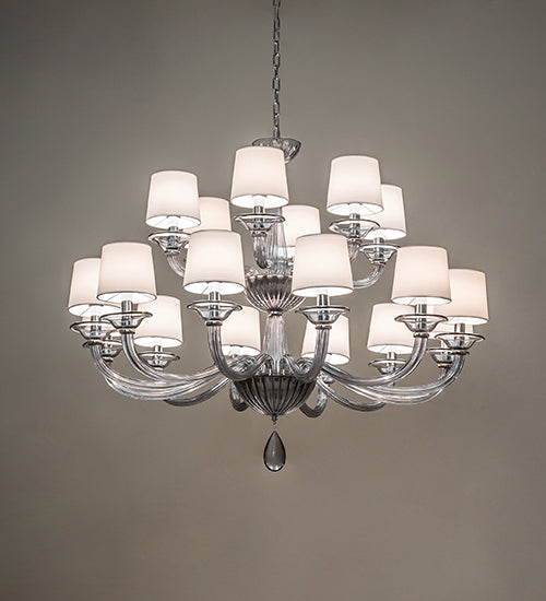 Meyda Tiffany Murano Almaden 245498 Chandelier Light - Polished Nickel