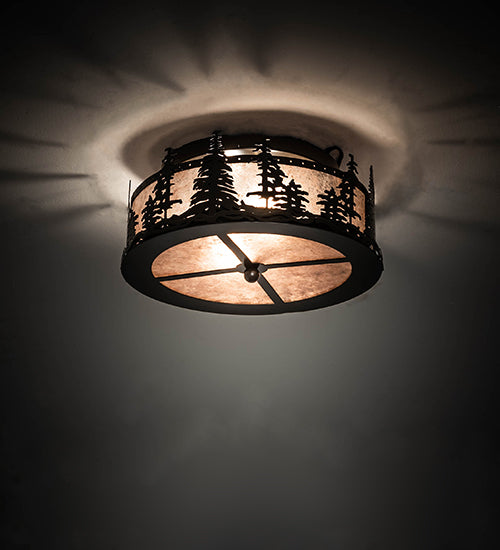 Meyda Tiffany Tall Pines 245545 Ceiling Light - Timeless Bronze