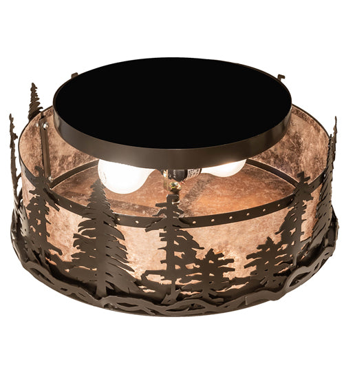 Meyda Tiffany Tall Pines 245545 Ceiling Light - Timeless Bronze