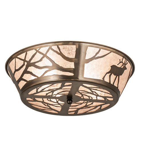 Meyda Tiffany Elk On The Loose 245629 Ceiling Light - Antique Copper
