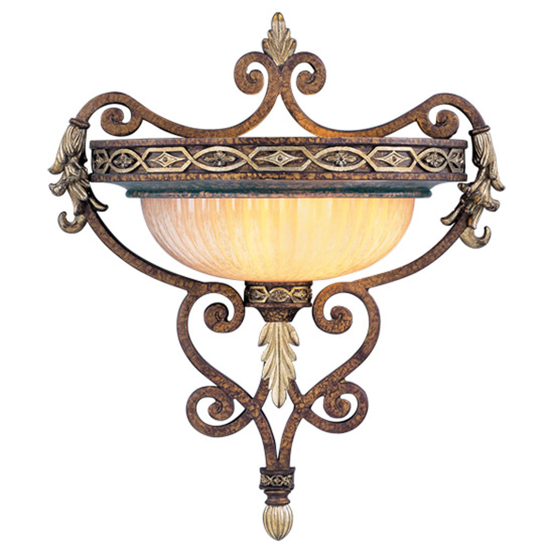 Livex Seville 8531-64 Wall Sconce Light - Palacial Bronze w/ Gildeds