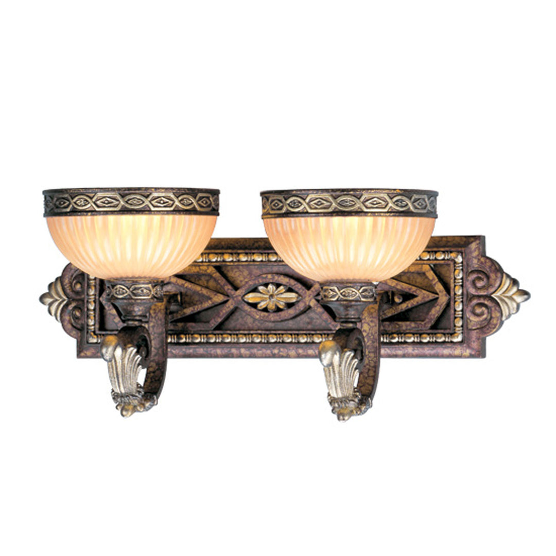 Livex Seville 8532-64 Bath Vanity Light 23 in. wide - Palacial Bronze w/ Gildeds