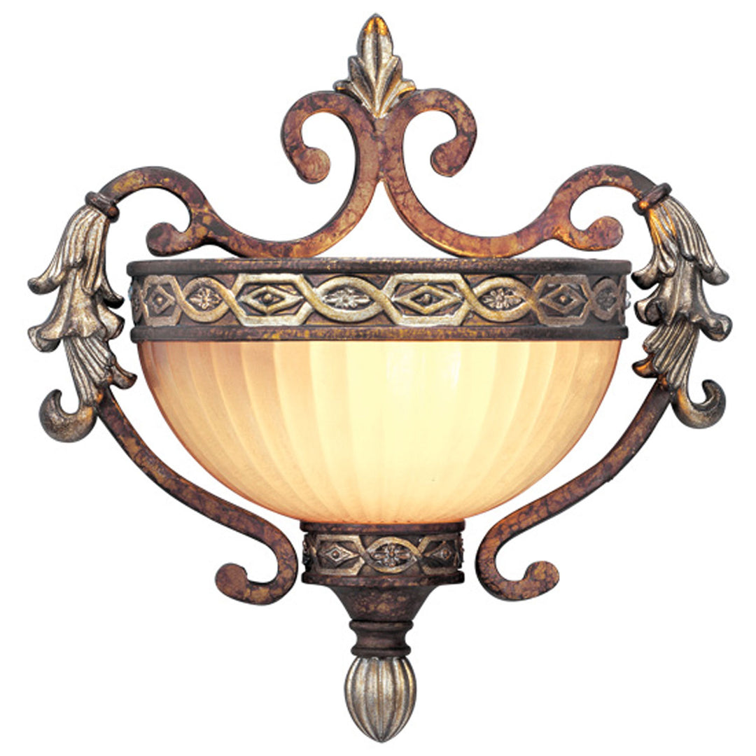 Livex Seville 8540-64 Wall Sconce Light - Palacial Bronze w/ Gildeds