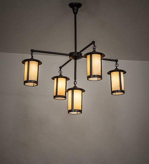 Meyda Tiffany Fulton 245693 Chandelier Light - Craftsman Brown