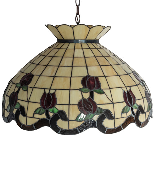 Meyda Tiffany Roseborder 245984 Chandelier Light - Mahogany Bronze