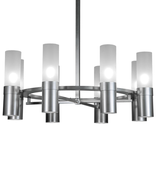 Meyda Tiffany Farmington 246143 Chandelier Light - Nickel