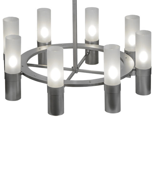 Meyda Tiffany Farmington 246143 Chandelier Light - Nickel