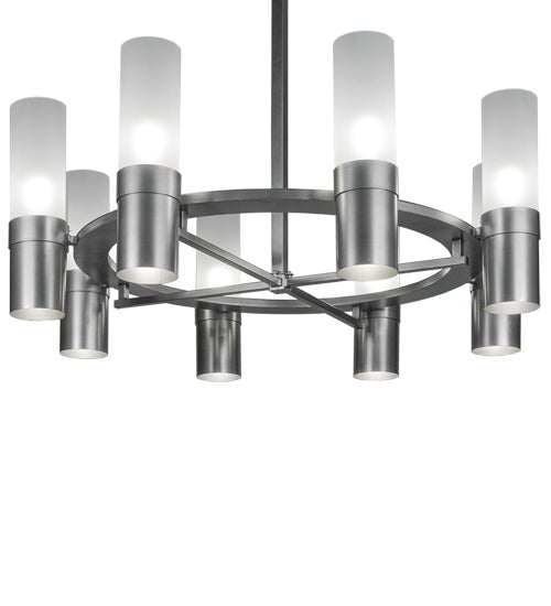 Meyda Tiffany Farmington 246143 Chandelier Light - Nickel