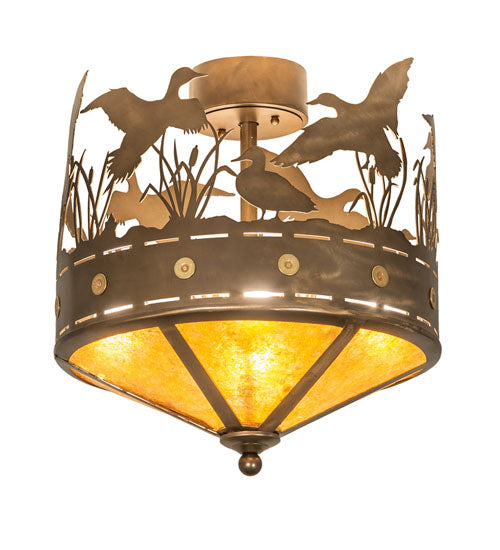 Meyda Tiffany Ducks In Flight 246225 Ceiling Light - Antique Copper
