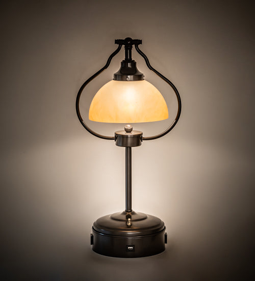 Meyda Tiffany Lighting 247040 Sedgwick One Light Table Lamp Lamp Bronze / Dark