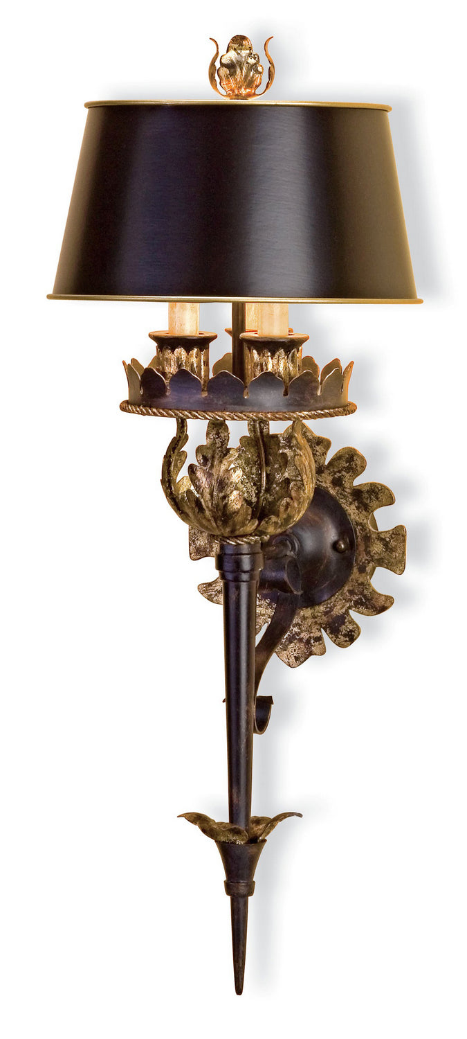 Currey And Company 5412 Winterthur Three Light Wall Sconce Wall Light Two-Tone