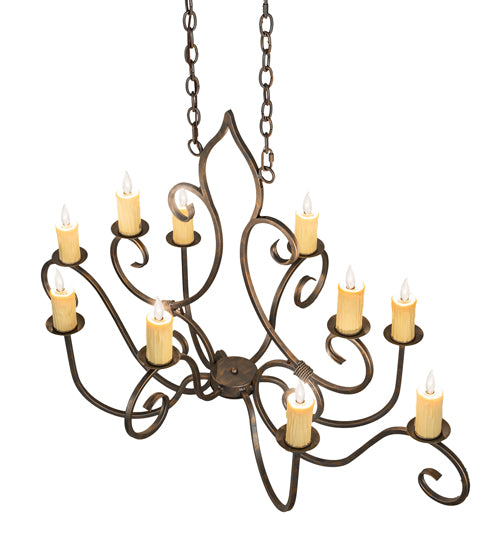 Meyda Tiffany Clifton 247230 Chandelier Light - French Bronzed